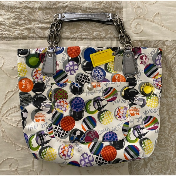 Coach RARE VINTAGE Poppy Handbag - Picture 10 of 14